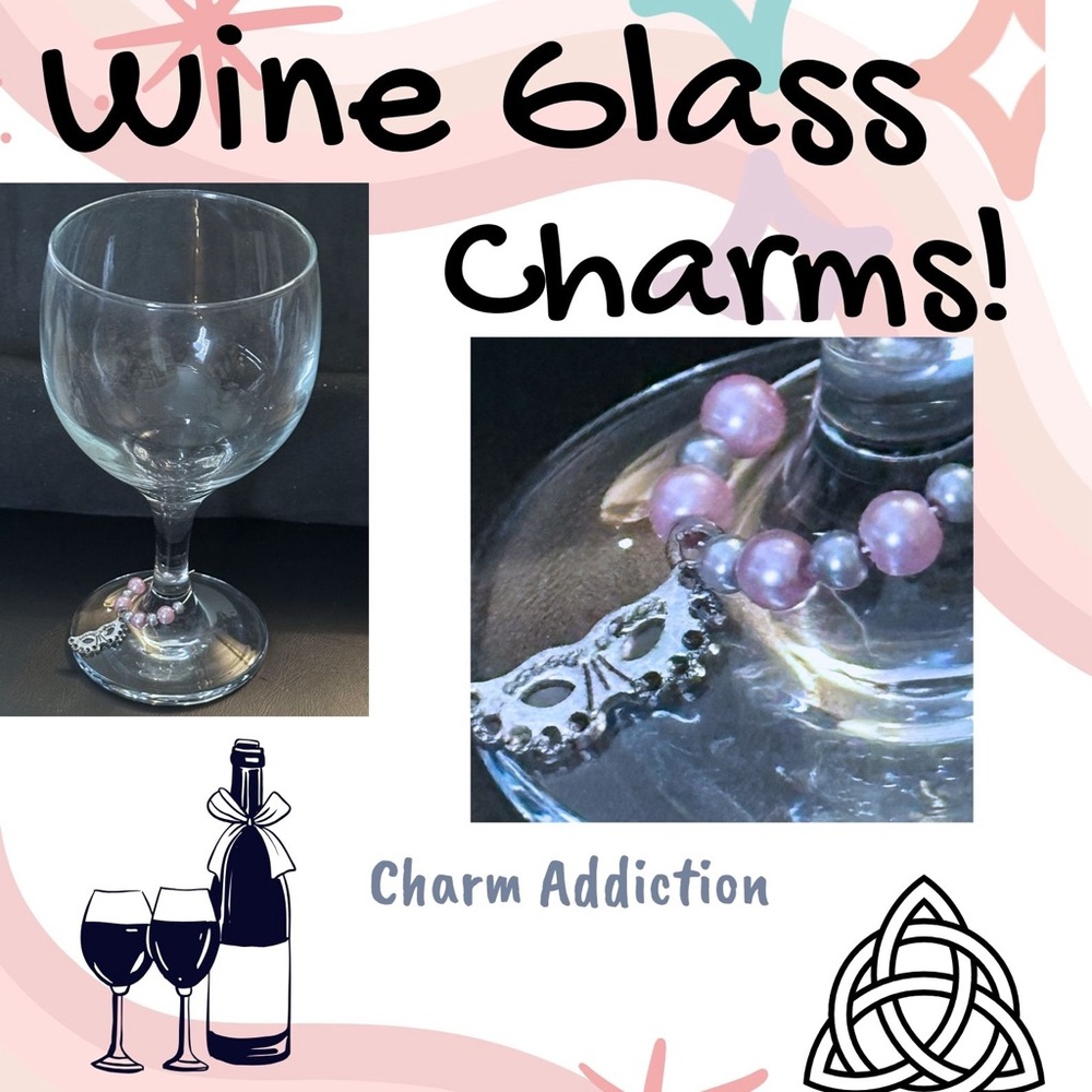 Wine Glass Charms from Charm Addiction